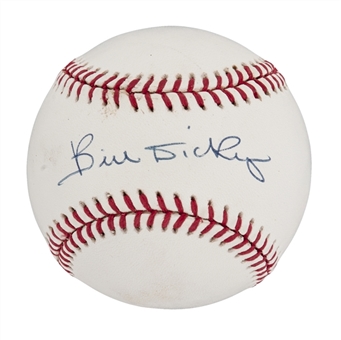 Bill Dickey Signed Official Bobby Brown American League Baseball (JSA)